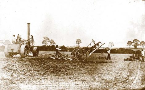 Early Days of Steam Plowing in the U.K. Image